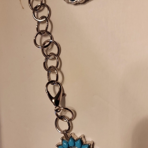 Faux Turquoise Zuni Disk Belt - Picture 5 of 5